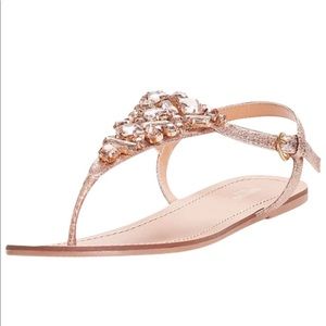 Rose Gold David’s Bridal Sandals